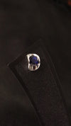 92.5 Silver Midnight Blue Curve Studs