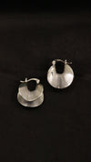 Ripple Hoop Silver Earrings