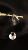 Ripple Hoop Silver Earrings