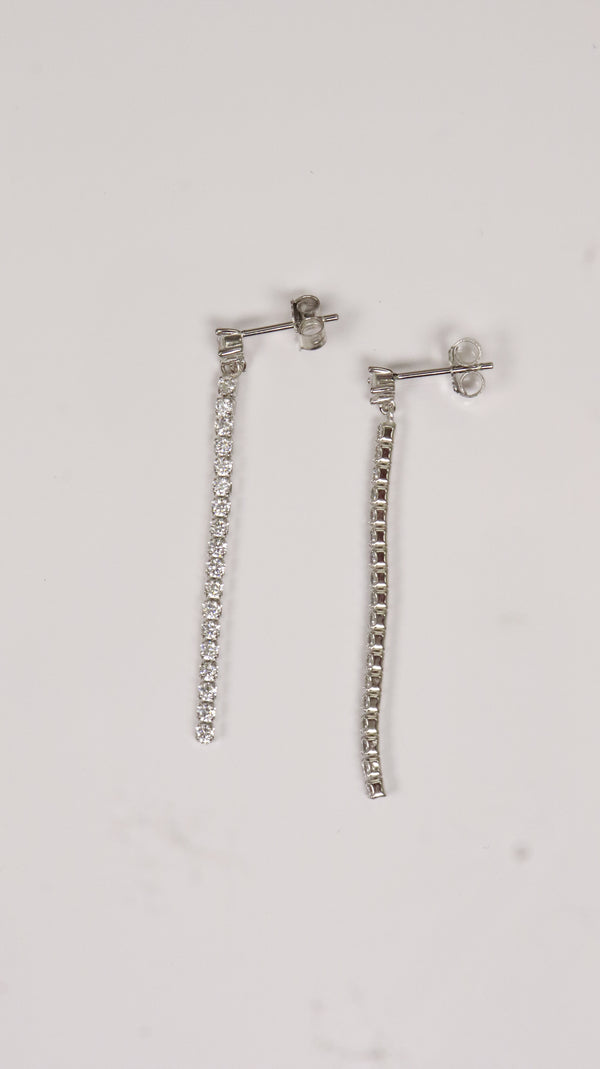 Classic Shine Silver Drop Earrings