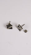 92.5 Silver Midnight Steps Studs