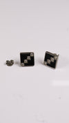 92.5 Silver Midnight Steps Studs