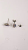 92.5 Silver Multicolour Spark Studs