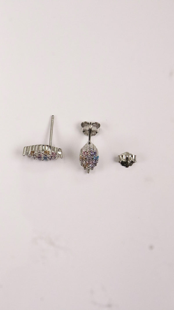 92.5 Silver Multicolour Spark Studs