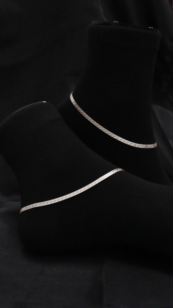 925 Sterling Silver Nitya Shine Anklets.