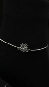 925 Sterling Silver Oxidised Mayura Grace Anklets.