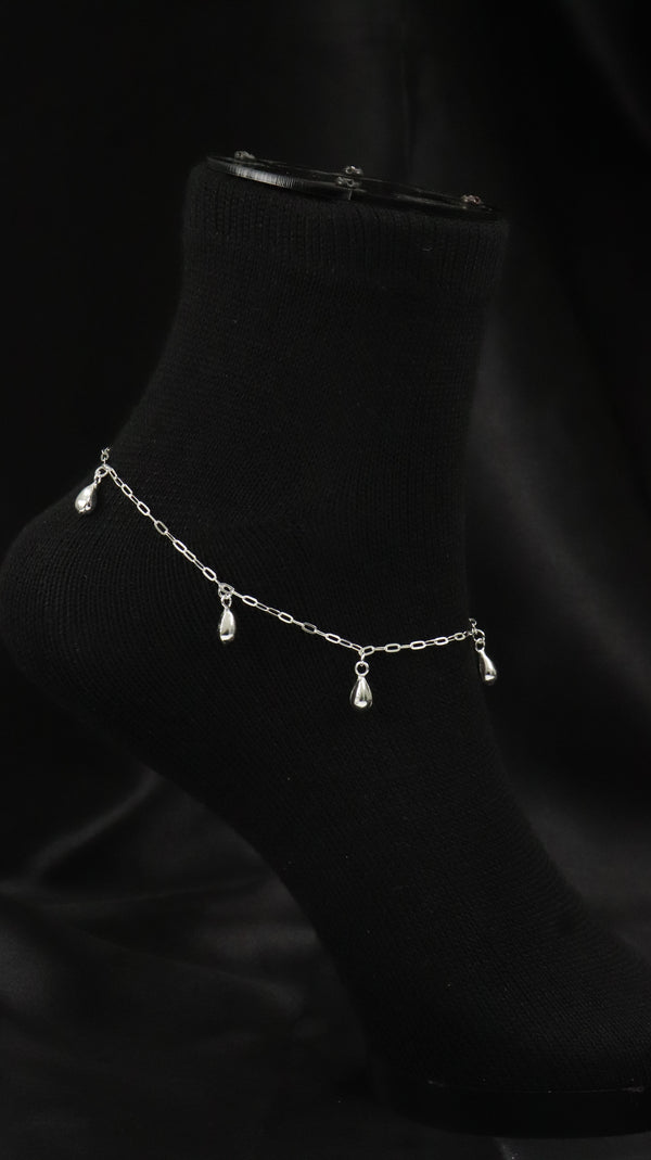 925 Sterling Silver Rimjhim Drop Payal.