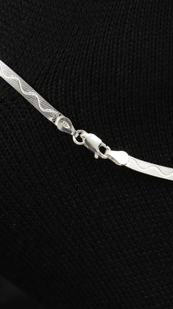 925 Sterling Silver Ocean Wave Anklets.