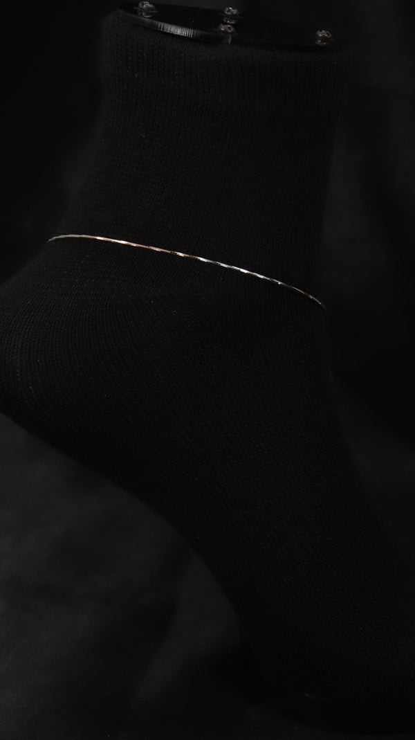 925 Sterling Silver Aira Slim Anklet.