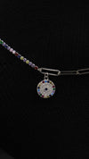 925 Sterling Silver Multicolour Nazariya Sparkle Anklets.