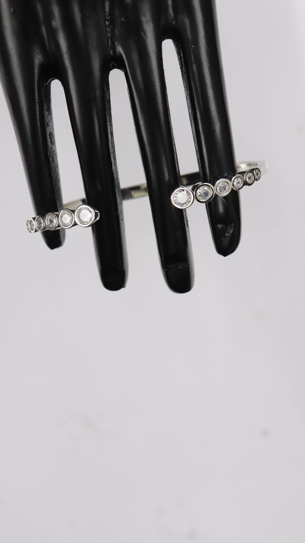 92.5 Sterling Silver Pure Line Open Bracelet.
