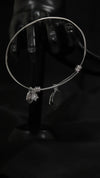 92.5 Sterling Silver Love Loop Charm Bracelet