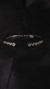 92.5 Sterling Silver Pure Line Open Bracelet.