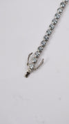 92.5 Sterling Silver Classic Light Blue Tennis Bracelet