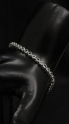 92.5 Sterling Silver Classic Light Blue Tennis Bracelet