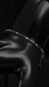 92.5 Sterling Silver Midnight Blue Spark Tennis Bracelet