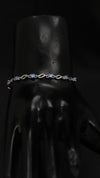 92.5 Sterling Silver Blue Wave Charm Bracelet