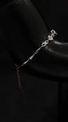 92.5 Sterling Silver Crystal Link Glow Bracelet