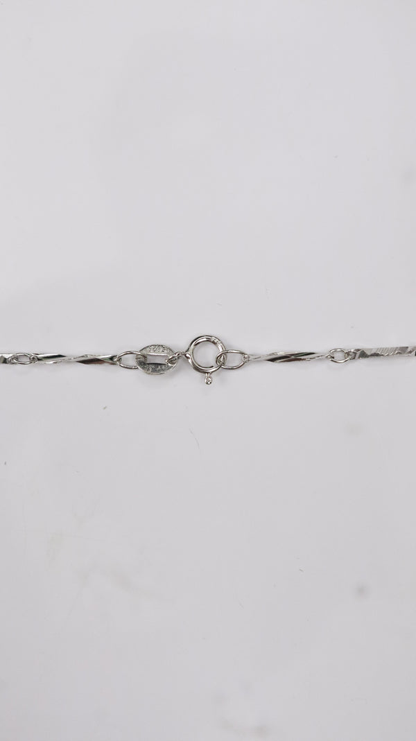 925 Silver Emerald Heart Drop