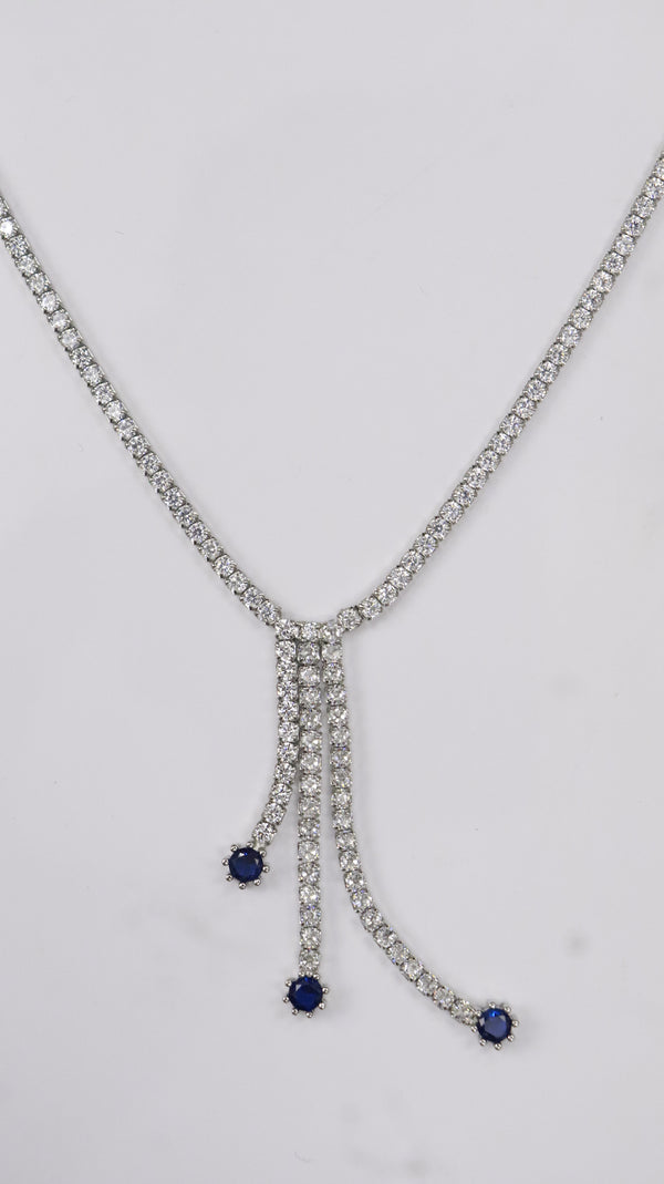 925 Silver Blue Drop Grace necklace