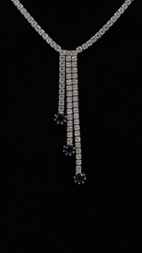 925 Silver Blue Drop Grace necklace