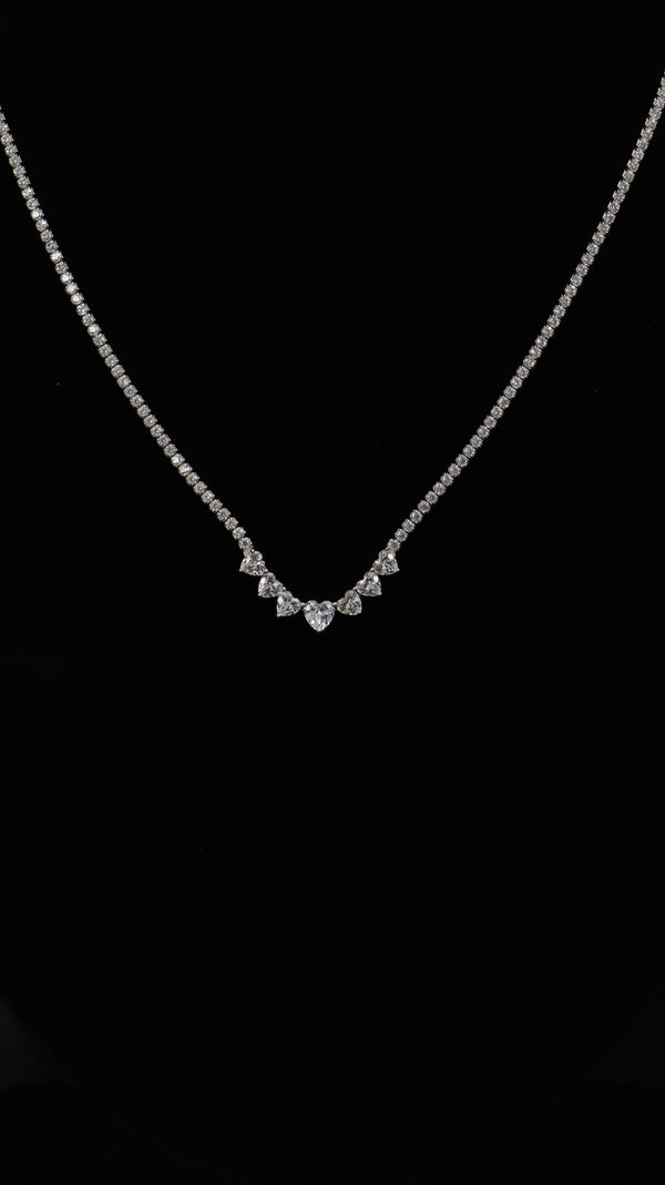 925 Silver Heartline Sparkle
