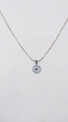 925 Silver Blue Blossom Set