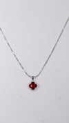 925 Silver Ruby Glow Set