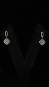 925 Silver Soft Square Sparkle Set
