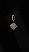 925 Silver Soft Square Sparkle Set