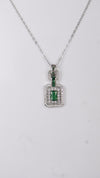925 Silver Emerald Grace Pendant