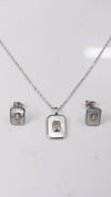 925 Silver Pearl Frame Set