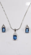 925 Silver Blue Grace Set