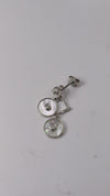 925 Silver Pearl Circle Set
