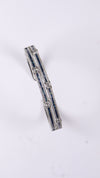 92.5 Sterling Silver Blue Line Glow Cuff Premium Bracelet