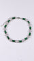 92.5 Sterling Silver Green Sparkle Premium Bracelet