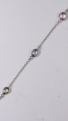 92.5 Sterling Silver Pastel Orbit Bracelet