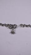 (Pair) Meher Silver Oxidised Anklet