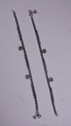 (Pair) Saanjh Silver Oxidised Anklet
