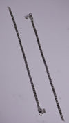 (Pair) Leher Silver Oxidised Anklet