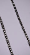 (Pair) Leher Silver Oxidised Anklet