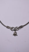 (Pair) Jhilmil Ghunghru Silver Oxidised Anklet
