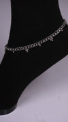 (Pair) Reet Silver Oxidised Anklet