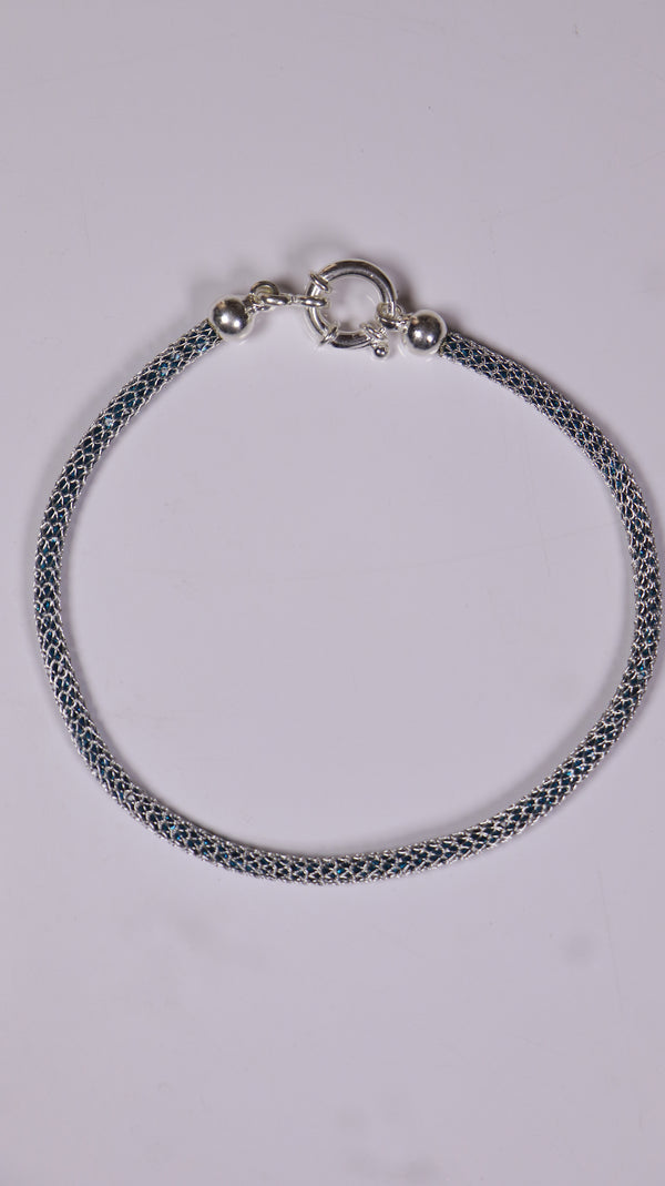 (Pair) Deep Ocean Blue Anklets