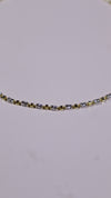 (Pair) Golden Rhythm Silver Anklets