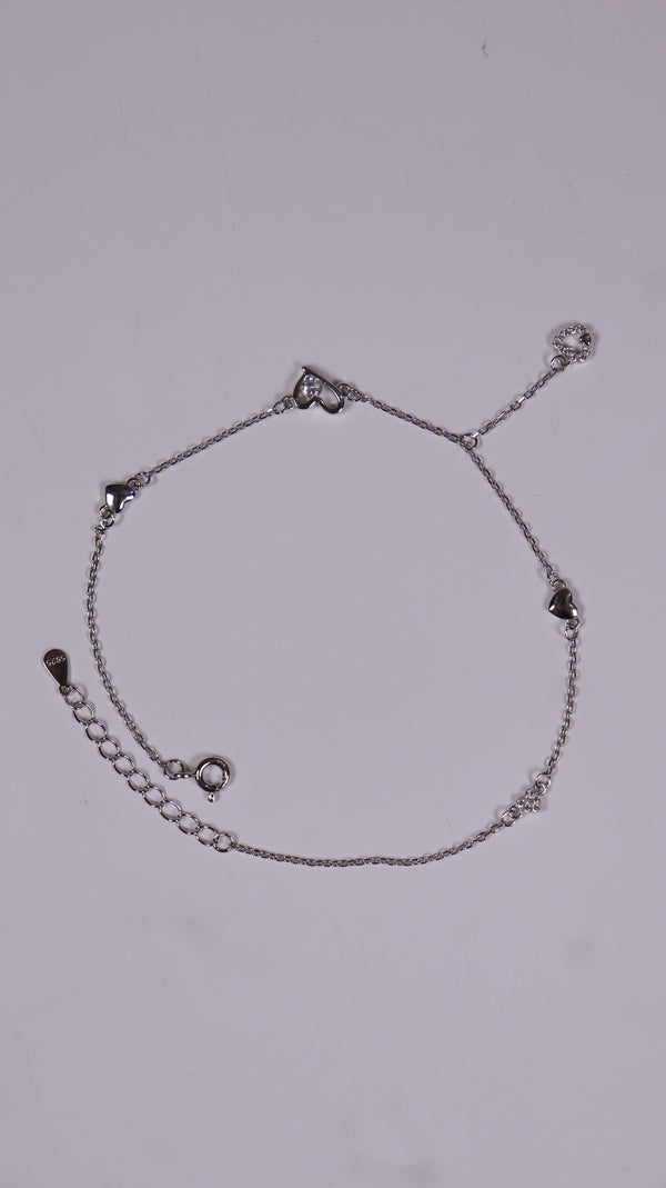 (Single) Sweetheart Drop Anklet