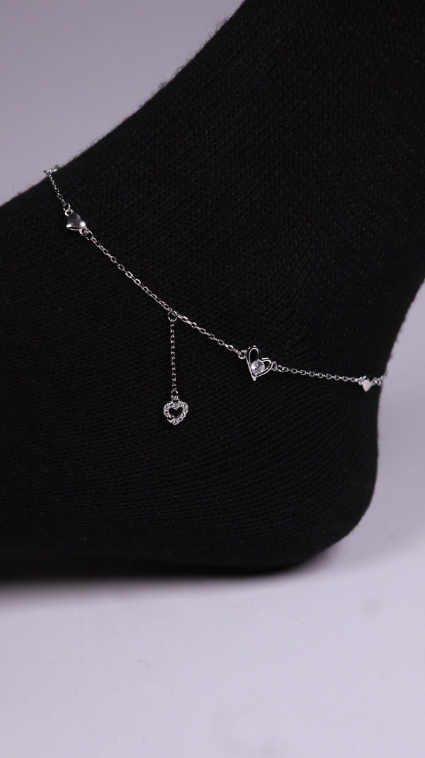 (Single) Sweetheart Drop Anklet