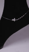 (Pair) Forever Bloom Anklets - Silver