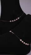 (Pair) Rosy Glow Anklets