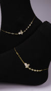 (Pair) Forever Bloom Anklets - Gold